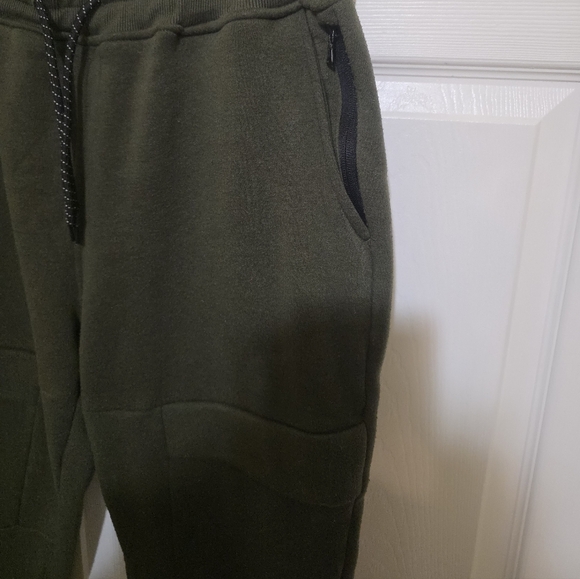 Olive Green Men's Jogger Pants - Picture 3 of 4